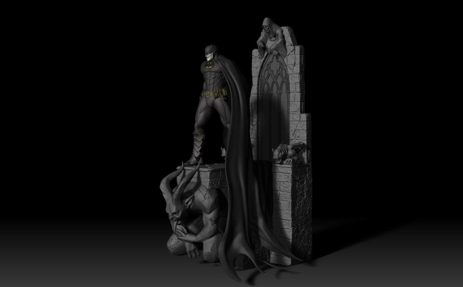 Batman Caped Crusader 3D print model_13
