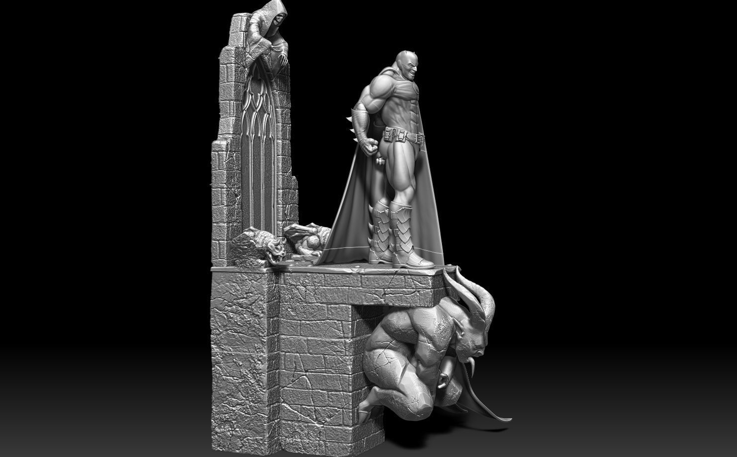 Batman Caped Crusader 3D print model_9