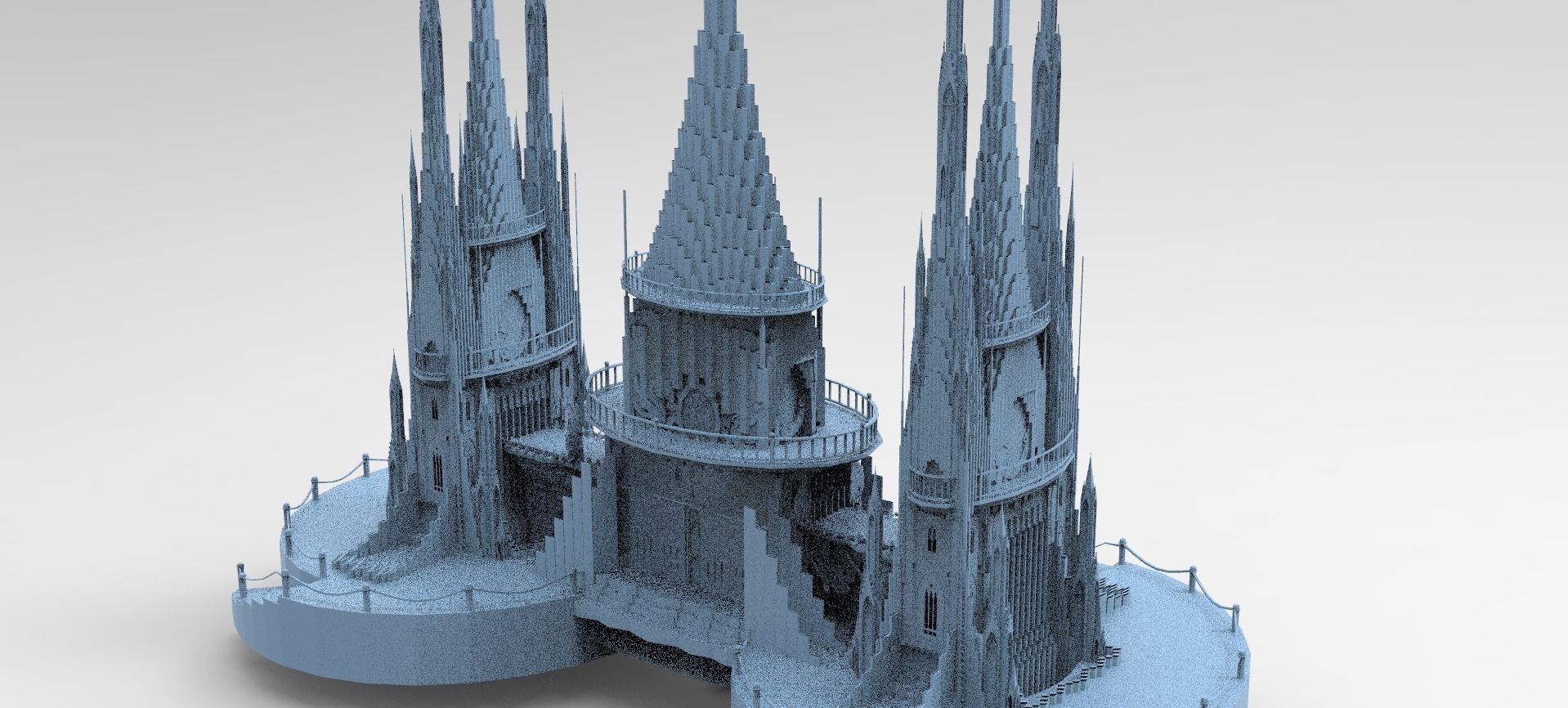 London Celtic watchtowers Castle 5  3D model_1