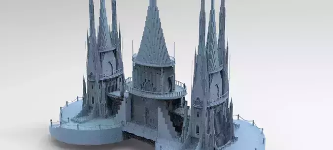 London Celtic watchtowers Castle 5  3D model