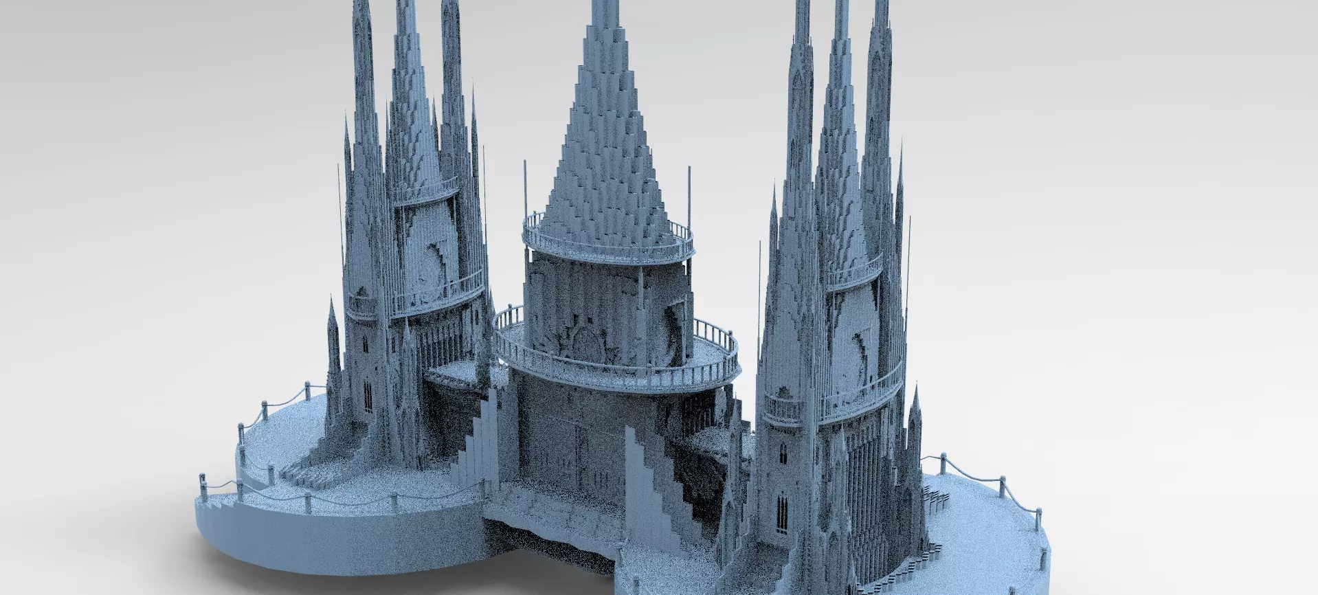 London Celtic watchtowers Castle 5  3D model_0