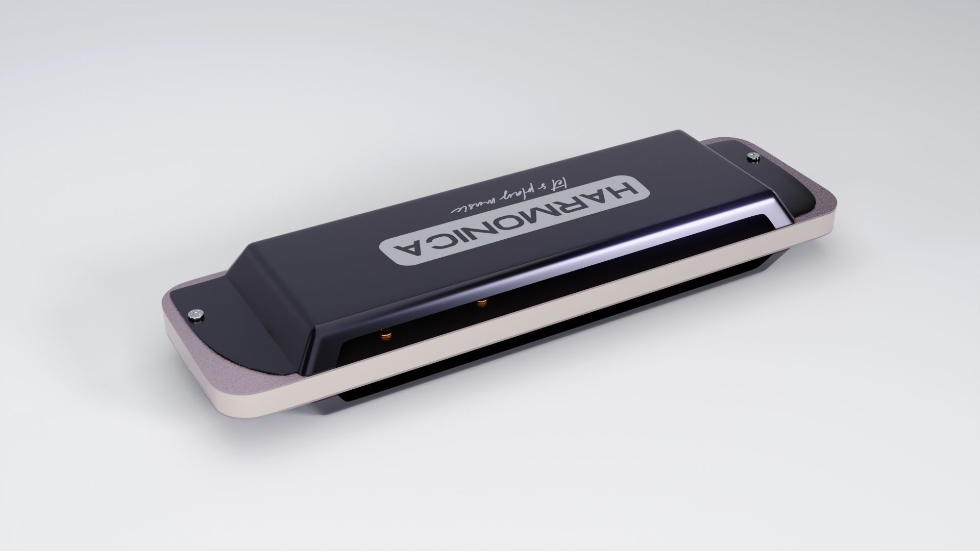 Harmonica 3D Modeling 3D model_6
