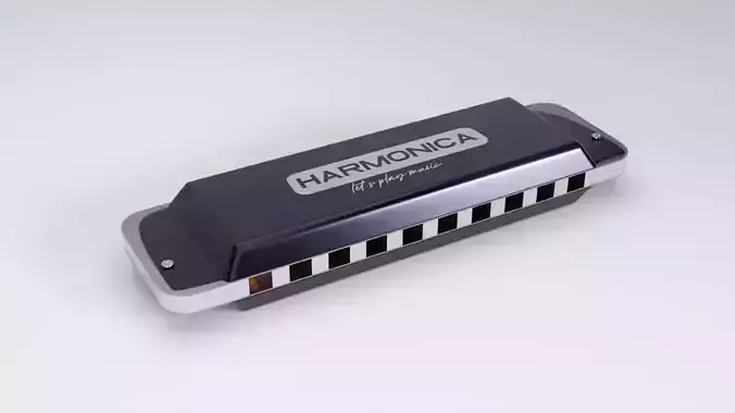 Harmonica 3D Modeling 3D model Harmonica 3D Modeling 3D model