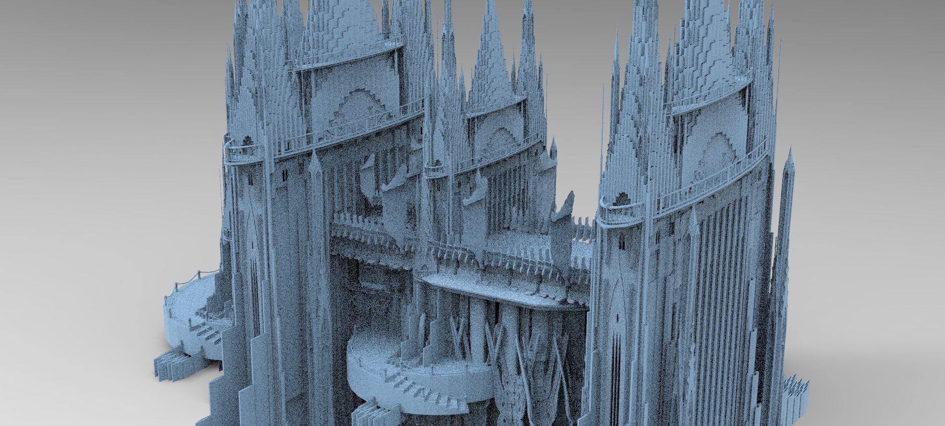 London Celtic cathedral 3 models Kit bash  3D model_1