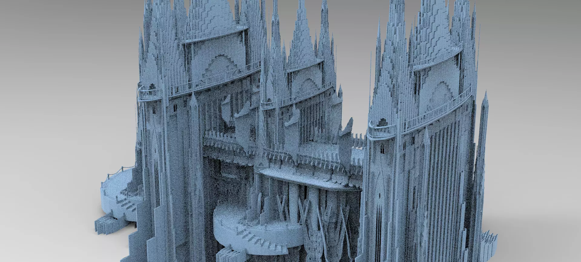 London Celtic cathedral 3 models Kit bash  3D model_0