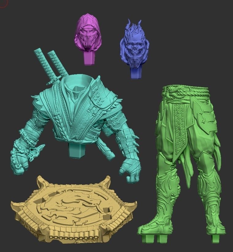 Scorpion Fanart - 100mm 3D print model_1