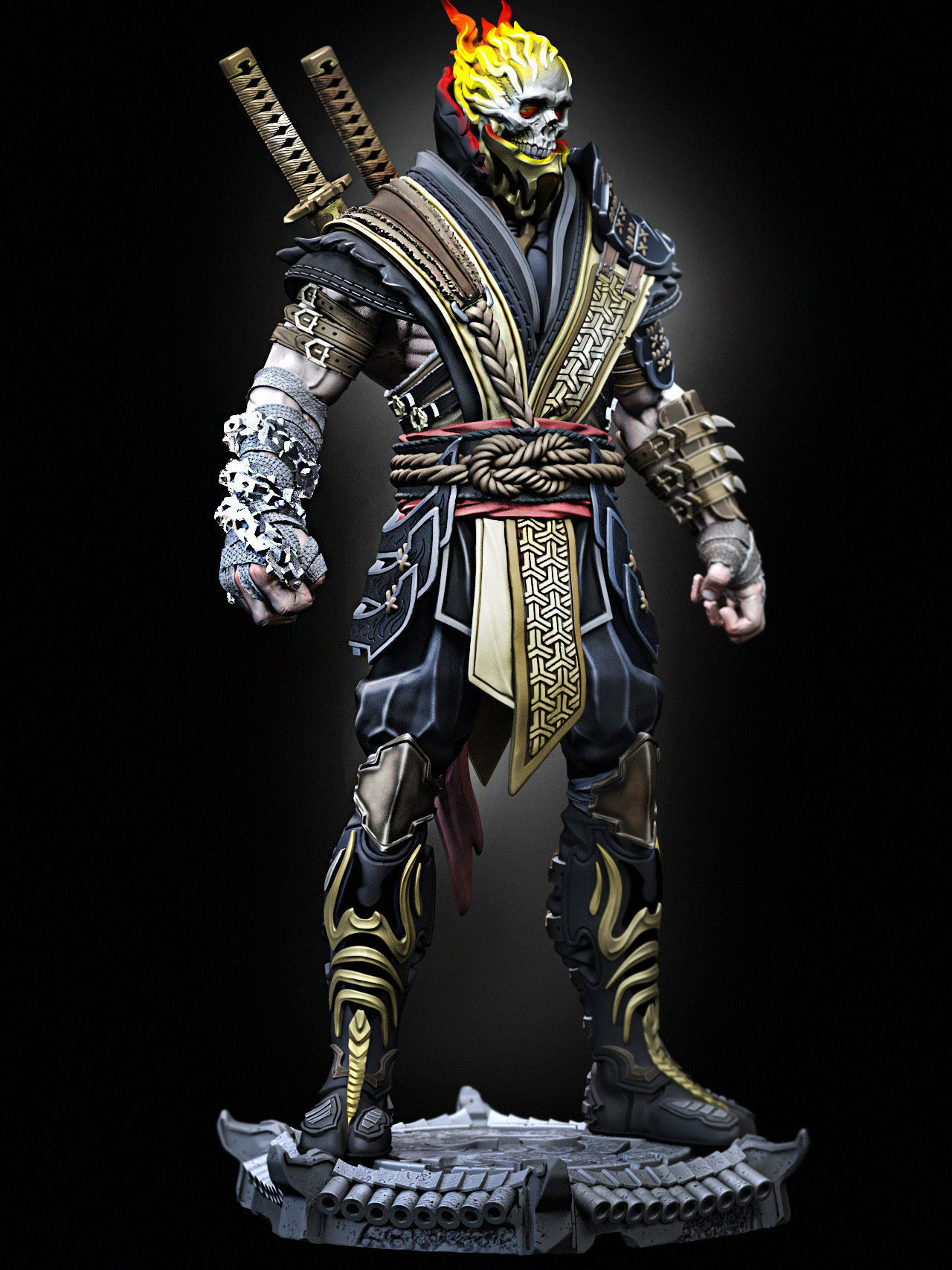 Scorpion Fanart - 100mm 3D print model_27