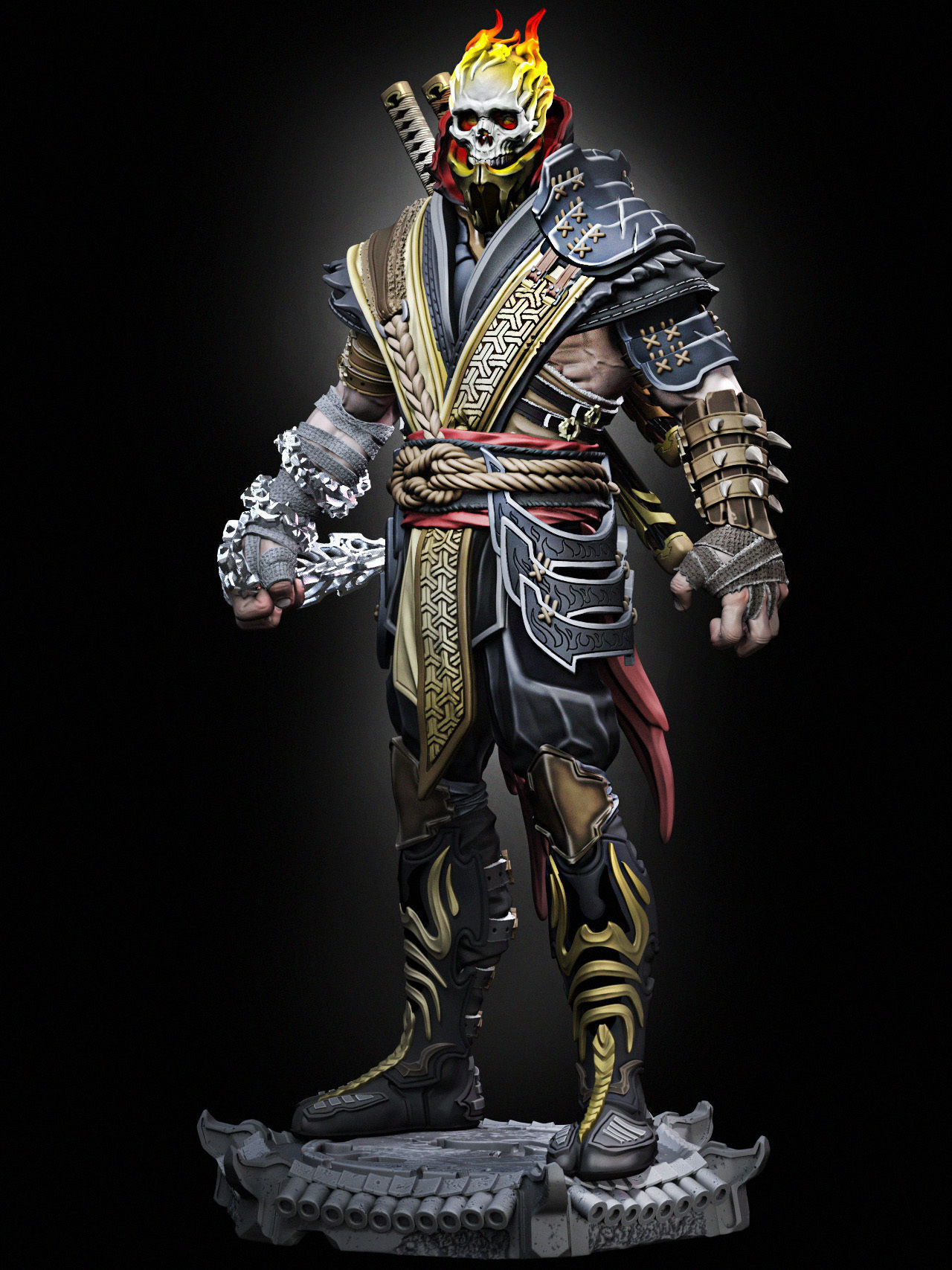 Scorpion Fanart - 100mm 3D print model_19