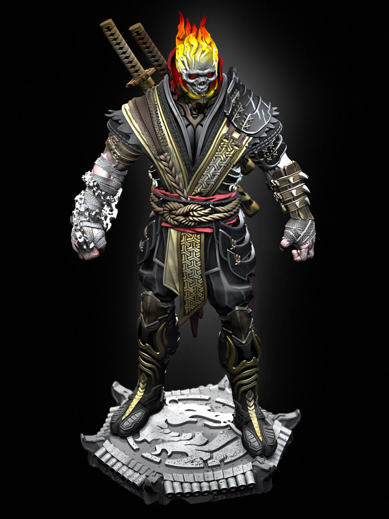 Scorpion Fanart - 100mm 3D print model_28