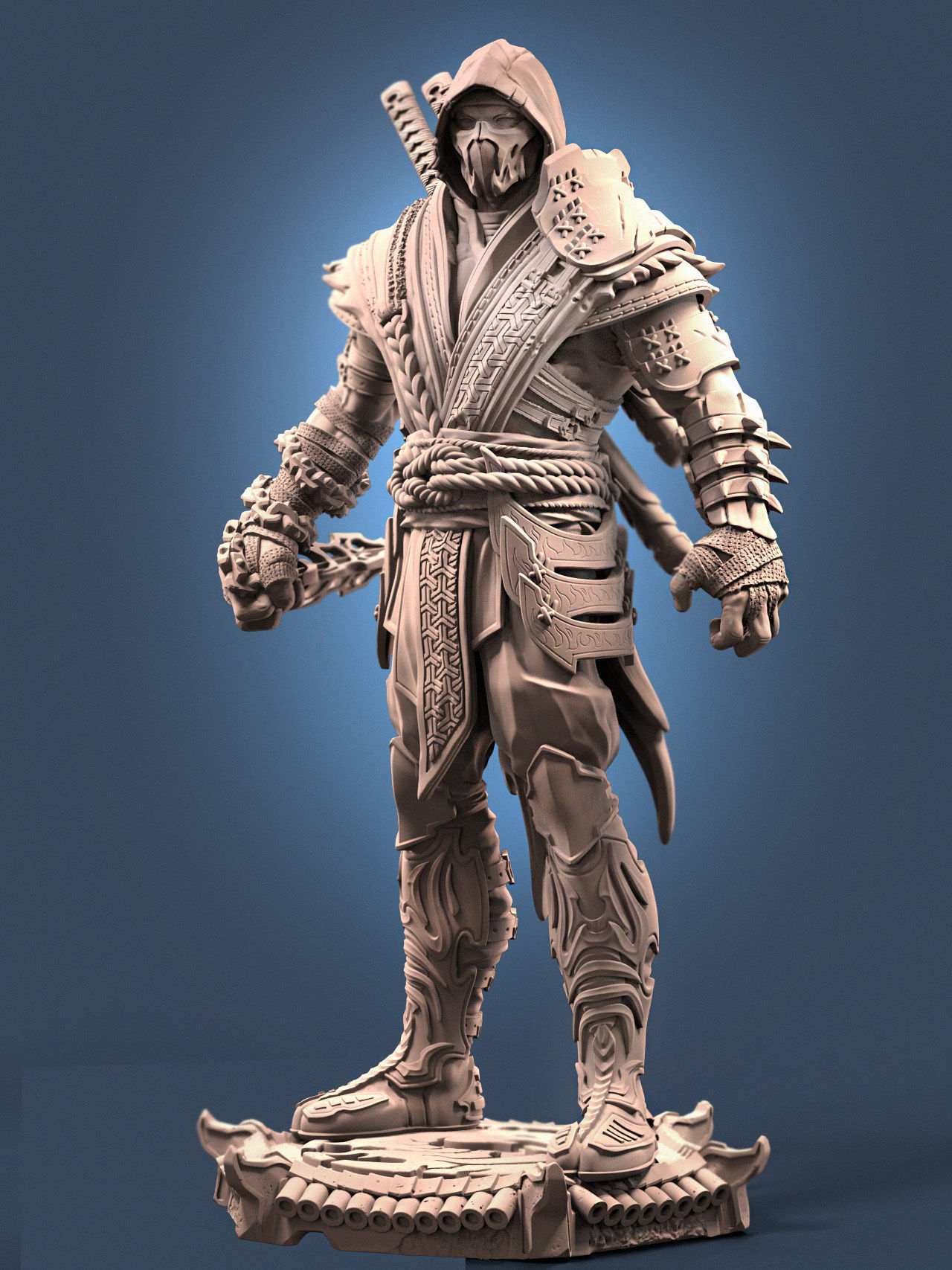 Scorpion Fanart - 100mm 3D print model_4