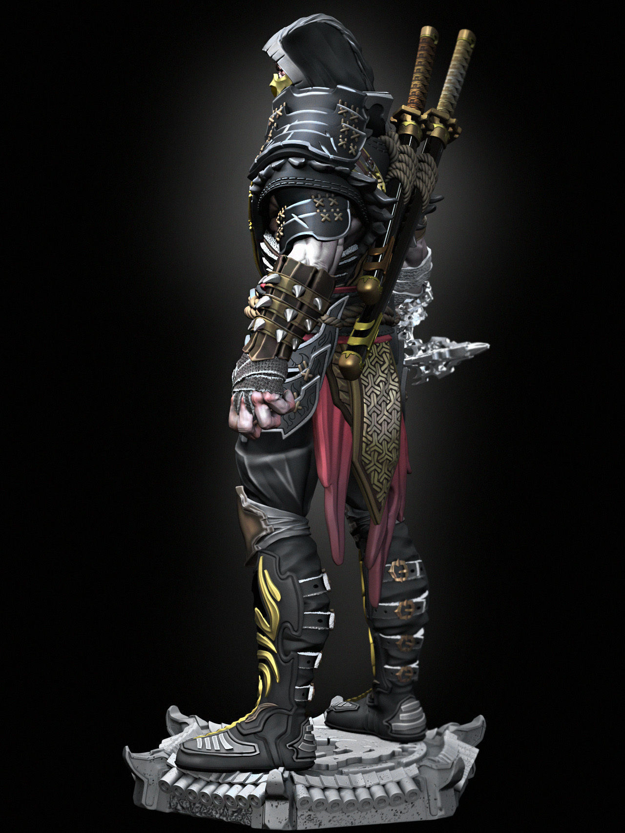 Scorpion Fanart - 100mm 3D print model_7