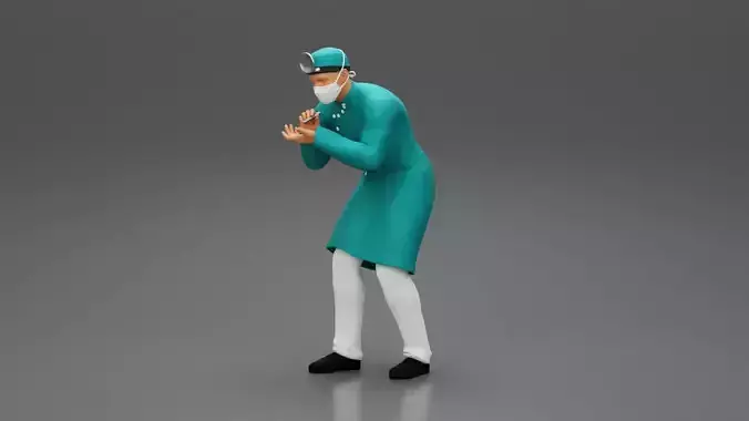 Surgeon doctor sitting in Hospital