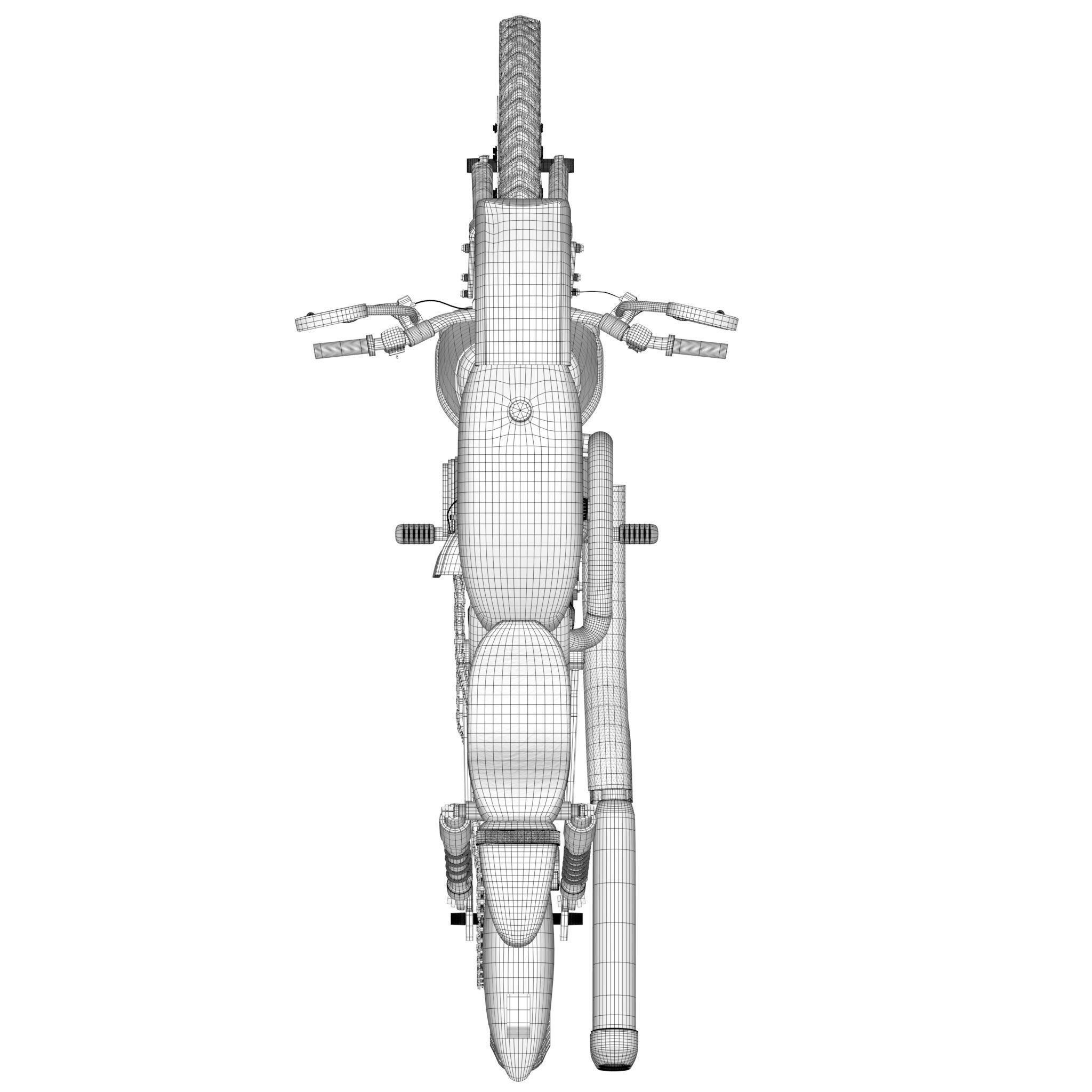 Chinese HD motorbike with rigg 3D model_13