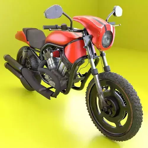 Chinese HD motorbike with rigg 3D model