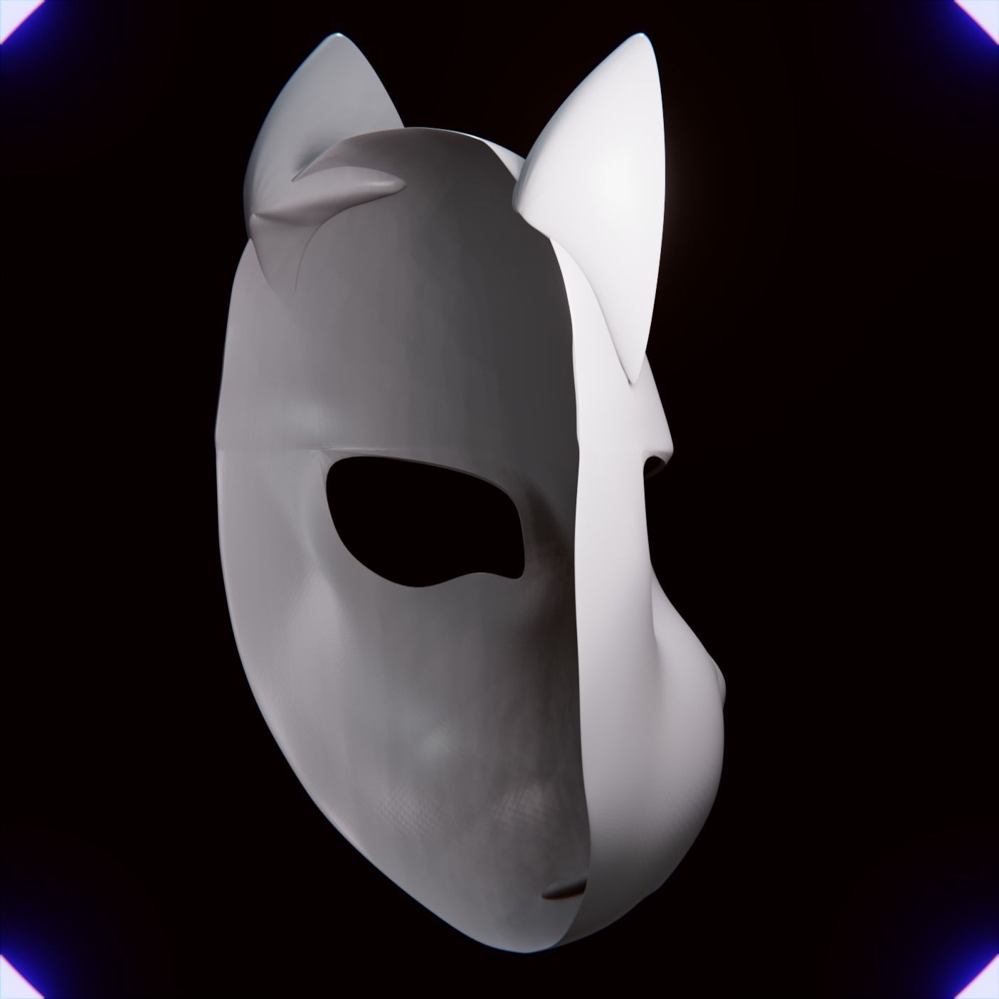 PANDA MASK MASCARA DE PANDA 3D print model_3