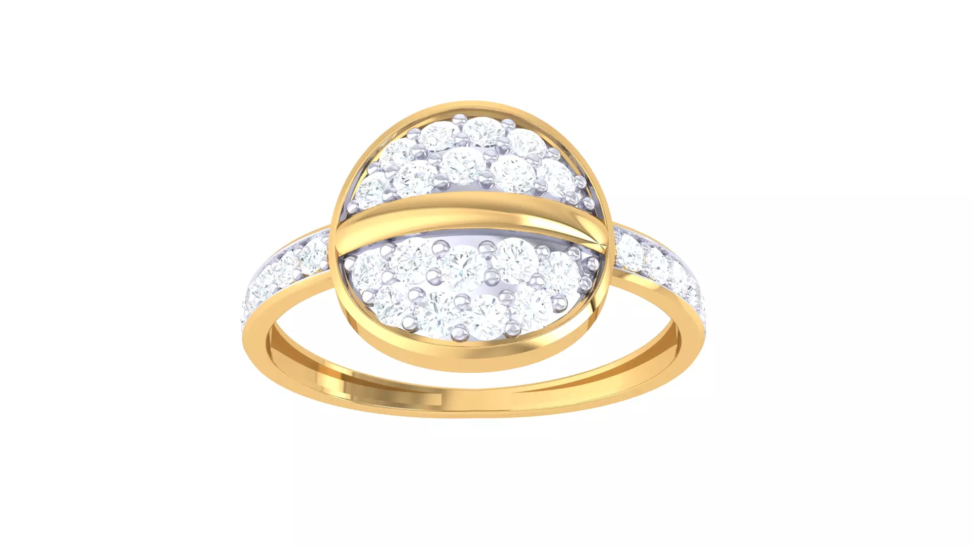 Women Wedding Engagement Ring 3dm STL OBJ FBX Renders Details 3D print model