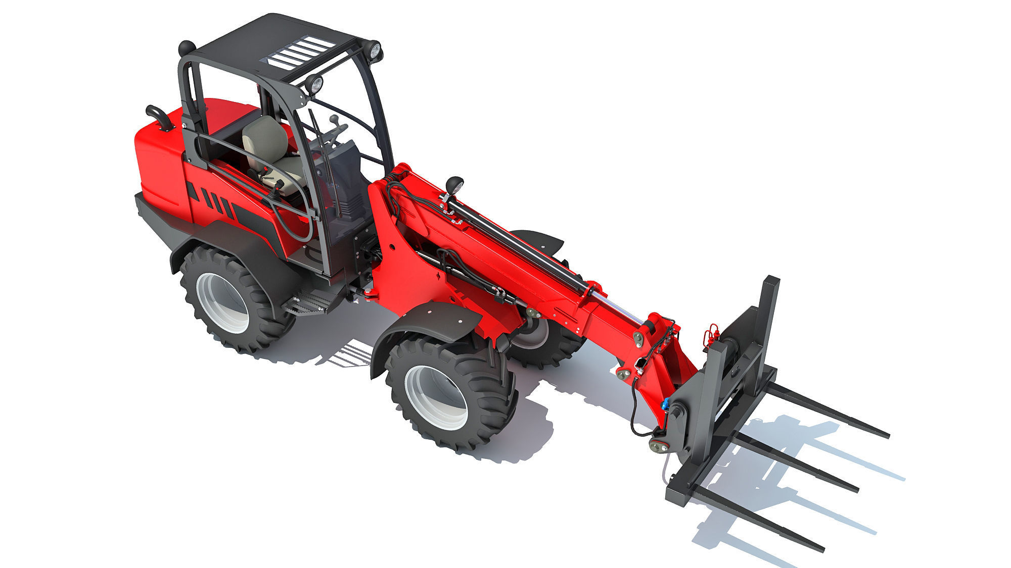 Telescopic Wheel Loader 3D model_6