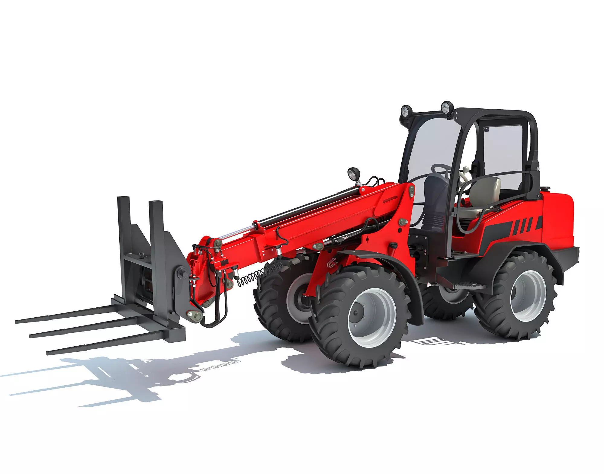 Telescopic Wheel Loader 3D model_0