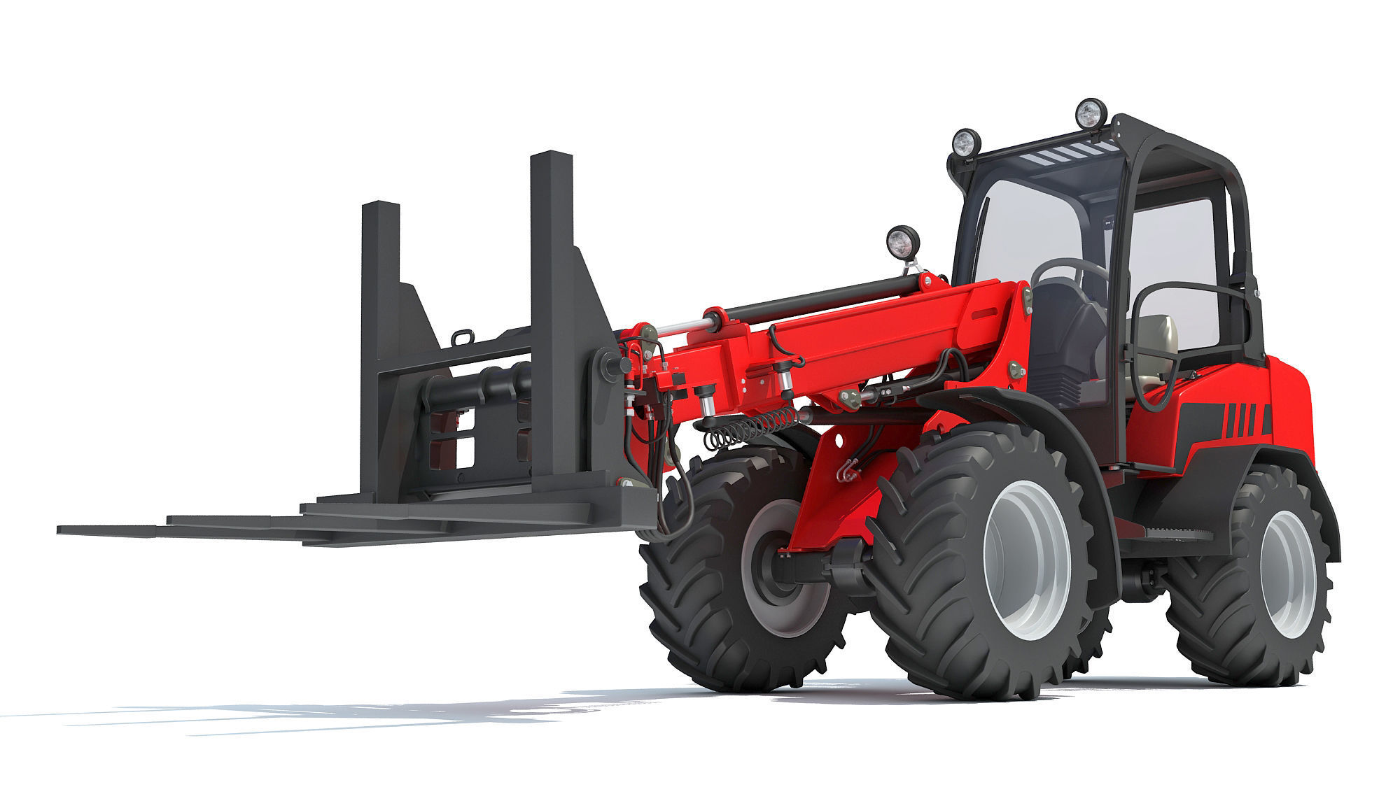 Telescopic Wheel Loader 3D model_11