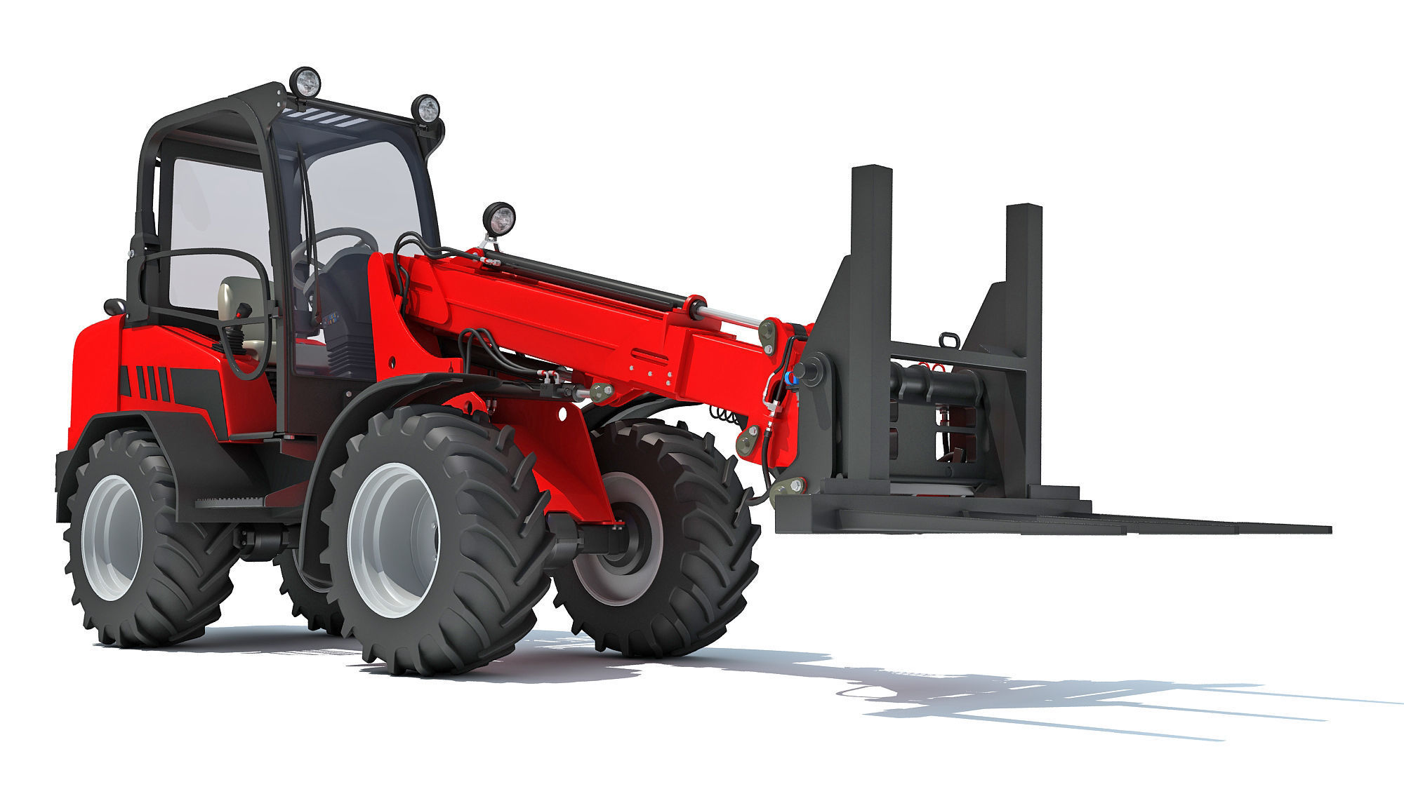 Telescopic Wheel Loader 3D model_7