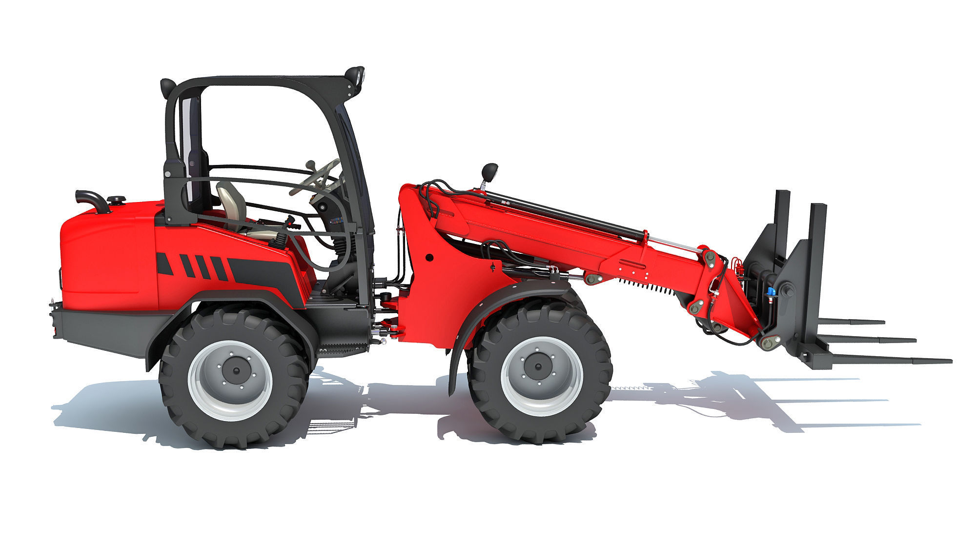 Telescopic Wheel Loader 3D model_5