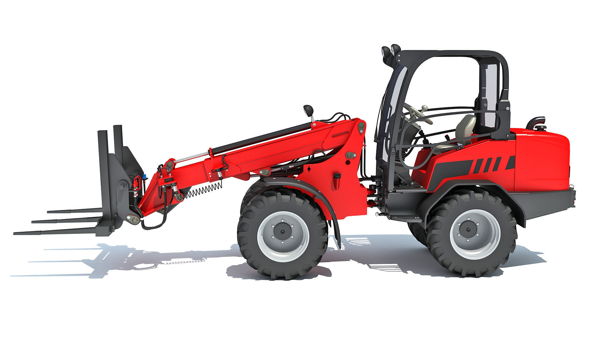 Telescopic Wheel Loader 3D model_1