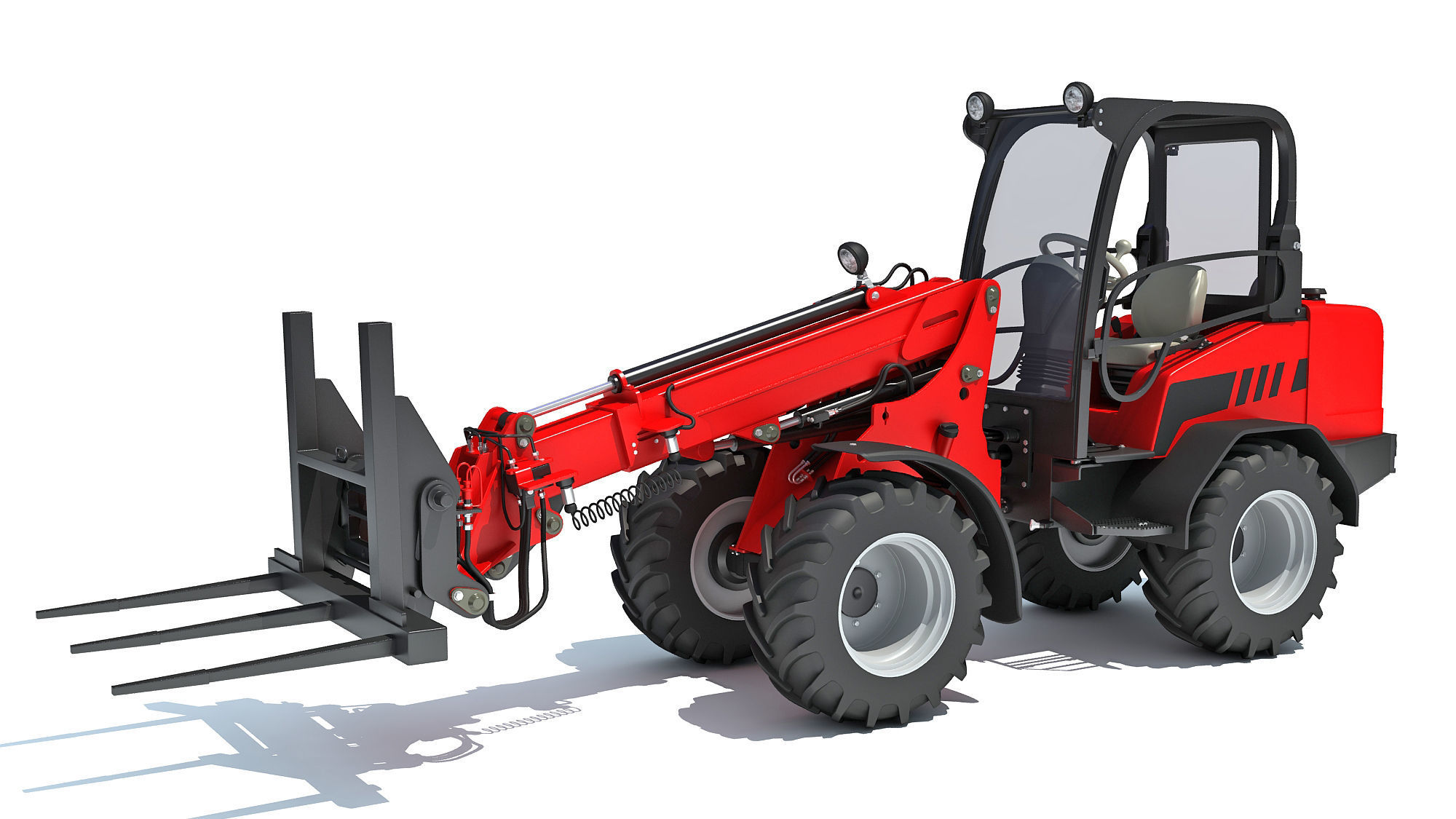 Telescopic Wheel Loader 3D model_9