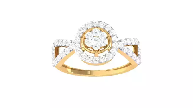 Women Wedding Engagement Ring 3dm STL OBJ FBX Renders Details