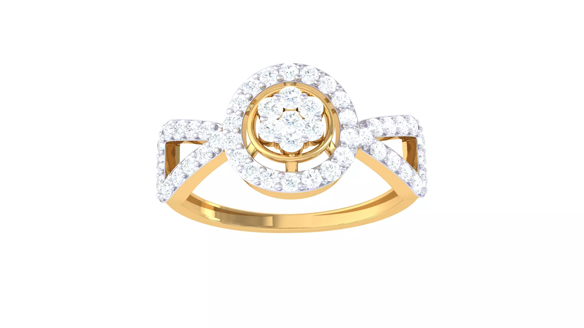 Women Wedding Engagement Ring 3dm STL OBJ FBX Renders Details 3D print model