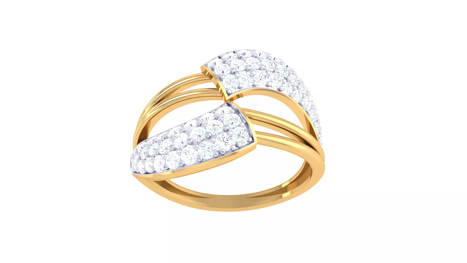 Women Wedding Engagement Ring 3dm STL OBJ FBX Renders Details 3D print model