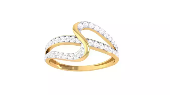 Women Wedding Engagement Ring 3dm STL OBJ FBX Renders Details