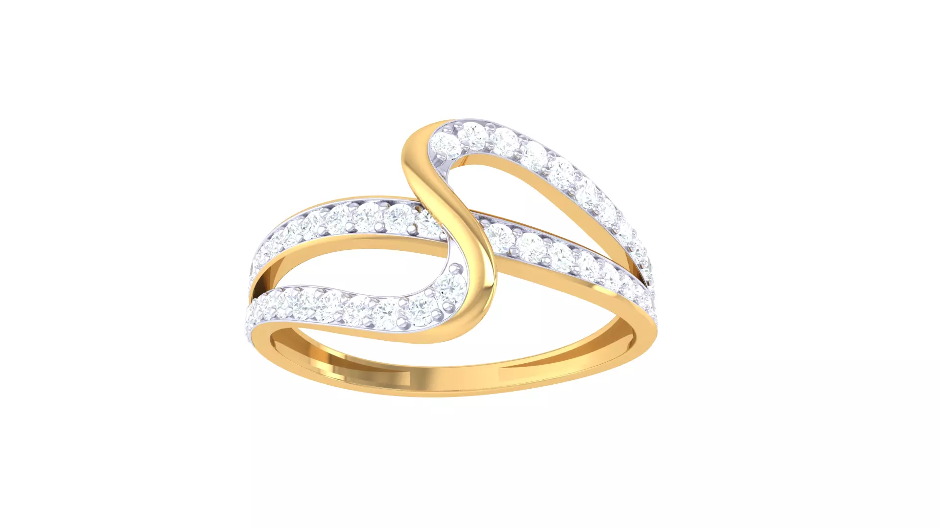 Women Wedding Engagement Ring 3dm STL OBJ FBX Renders Details 3D print model