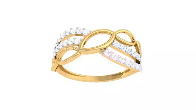 Women Wedding Engagement Ring 3dm STL OBJ FBX Renders Details