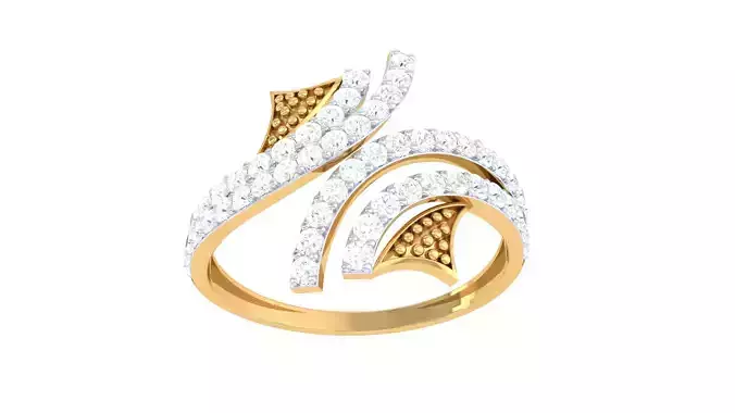 Women Wedding Engagement Ring 3dm STL OBJ FBX Renders Details