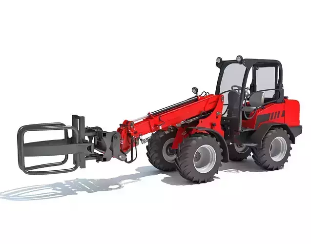 Telescopic Handler Forklift 3D model