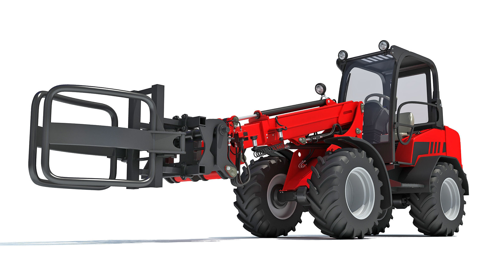 Telescopic Handler Forklift 3D model_11