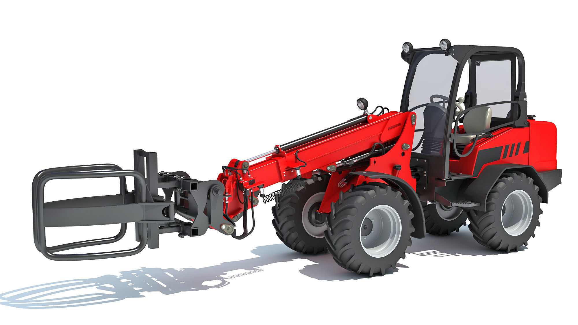 Telescopic Handler Forklift 3D model_9