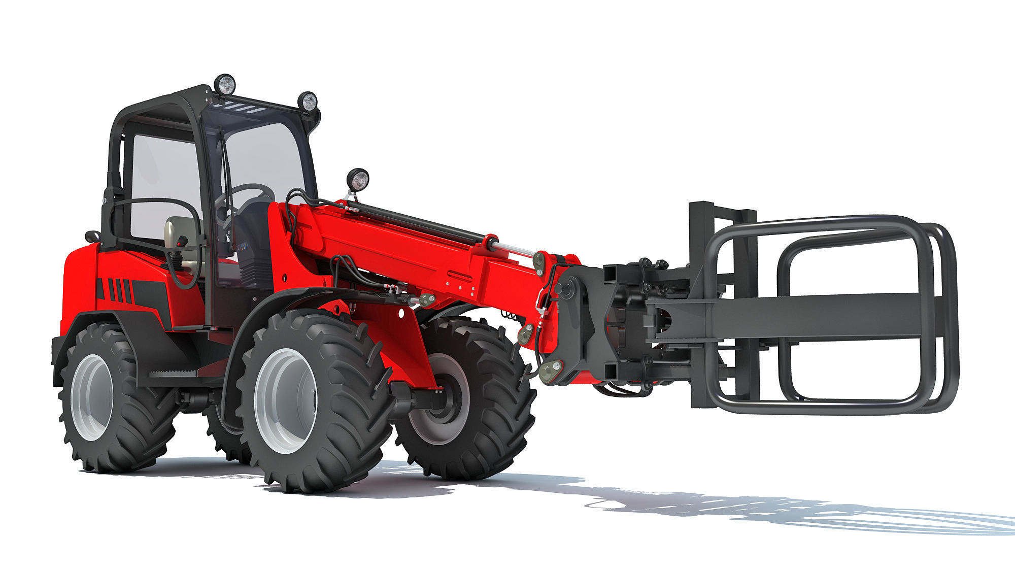 Telescopic Handler Forklift 3D model_7
