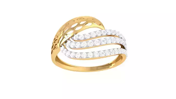 Women Wedding Engagement Ring 3dm STL OBJ FBX Renders Details
