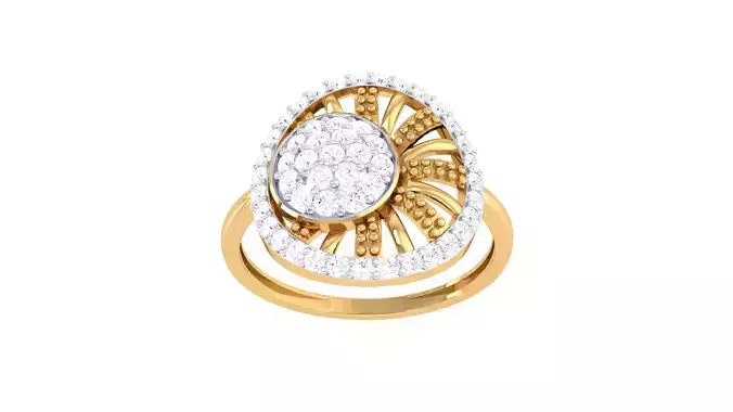 Women Wedding Engagement Ring 3dm STL OBJ FBX Renders Details