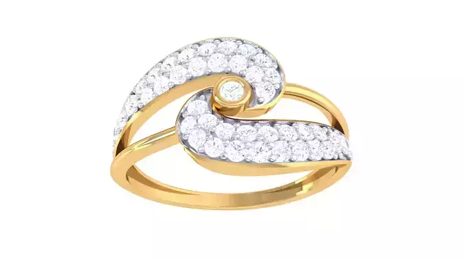 Women Wedding Engagement Ring 3dm STL OBJ FBX Renders Details