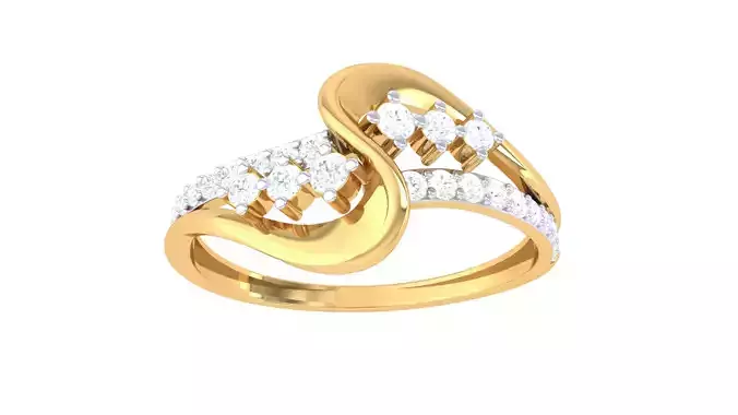 Women Wedding Engagement Ring 3dm STL OBJ FBX Renders Details