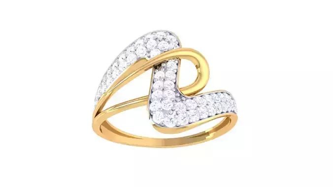 Women Wedding Engagement Ring 3dm STL OBJ FBX Renders Details