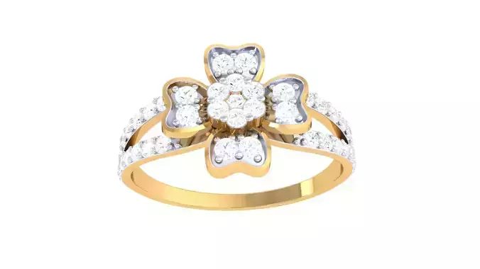 Women Wedding Engagement Ring 3dm STL OBJ FBX Renders Details