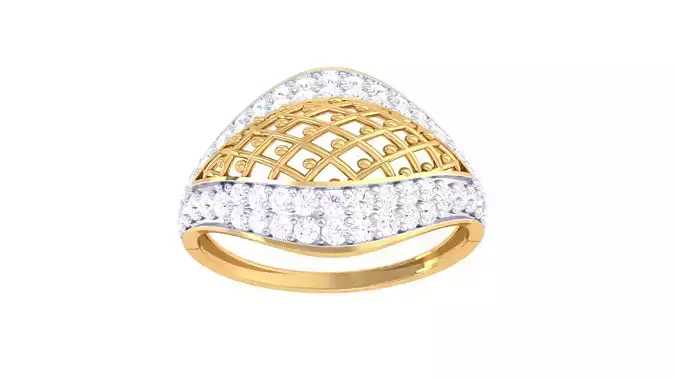 Women Wedding Engagement Ring 3dm STL OBJ FBX Renders Details