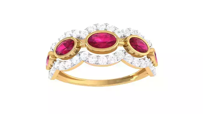 Women Wedding Engagement Ring 3dm STL OBJ FBX Renders Details