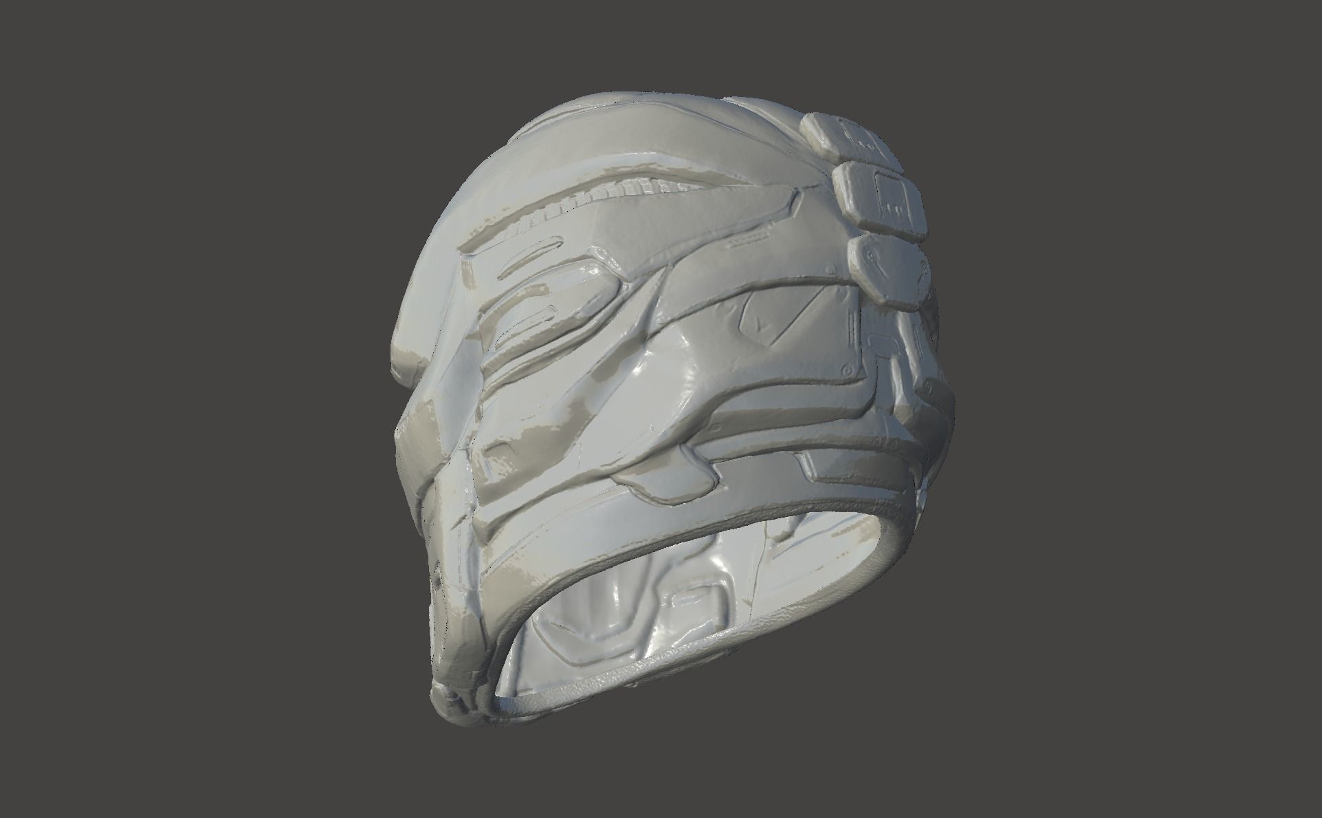 DEAD SPACE LEVEL 6 HELMET - FUNCTIONAL COSPLAY MASK 3D print model_19