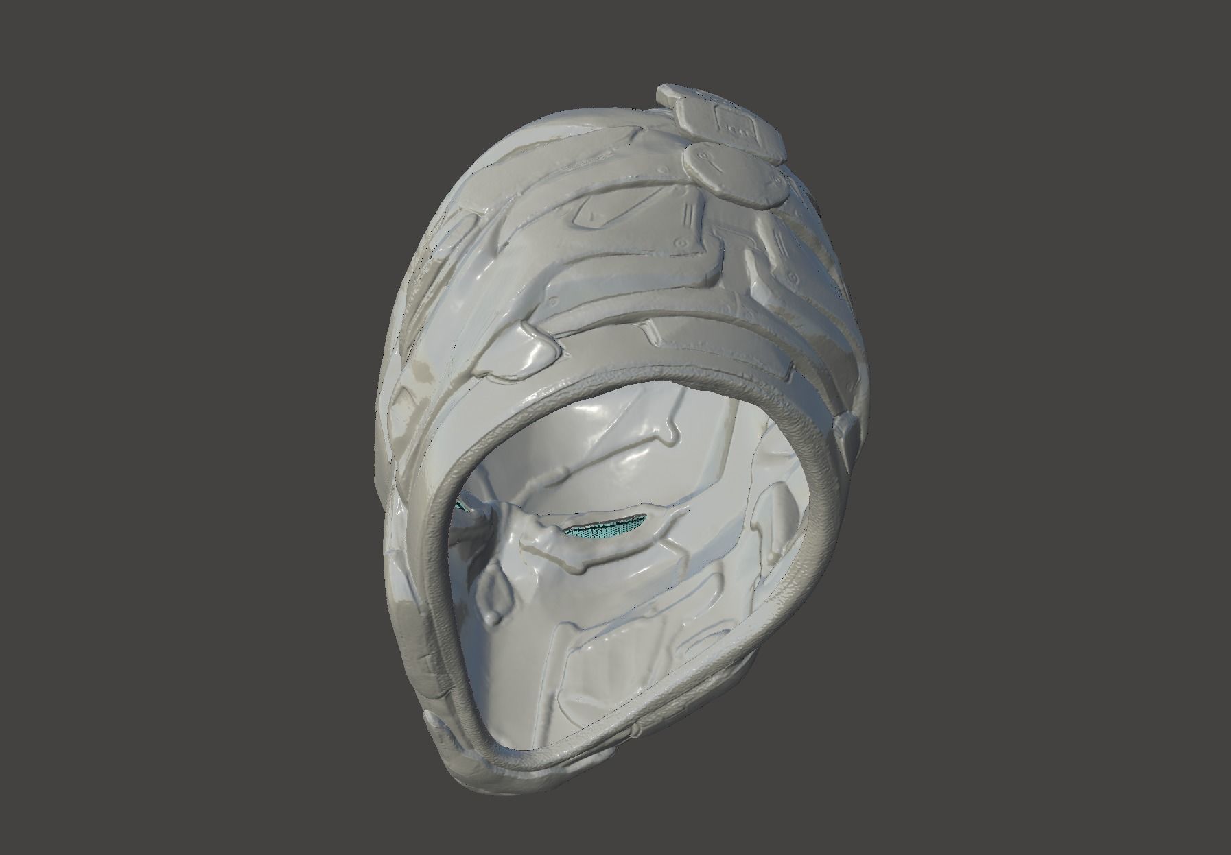 DEAD SPACE LEVEL 6 HELMET - FUNCTIONAL COSPLAY MASK 3D print model_40