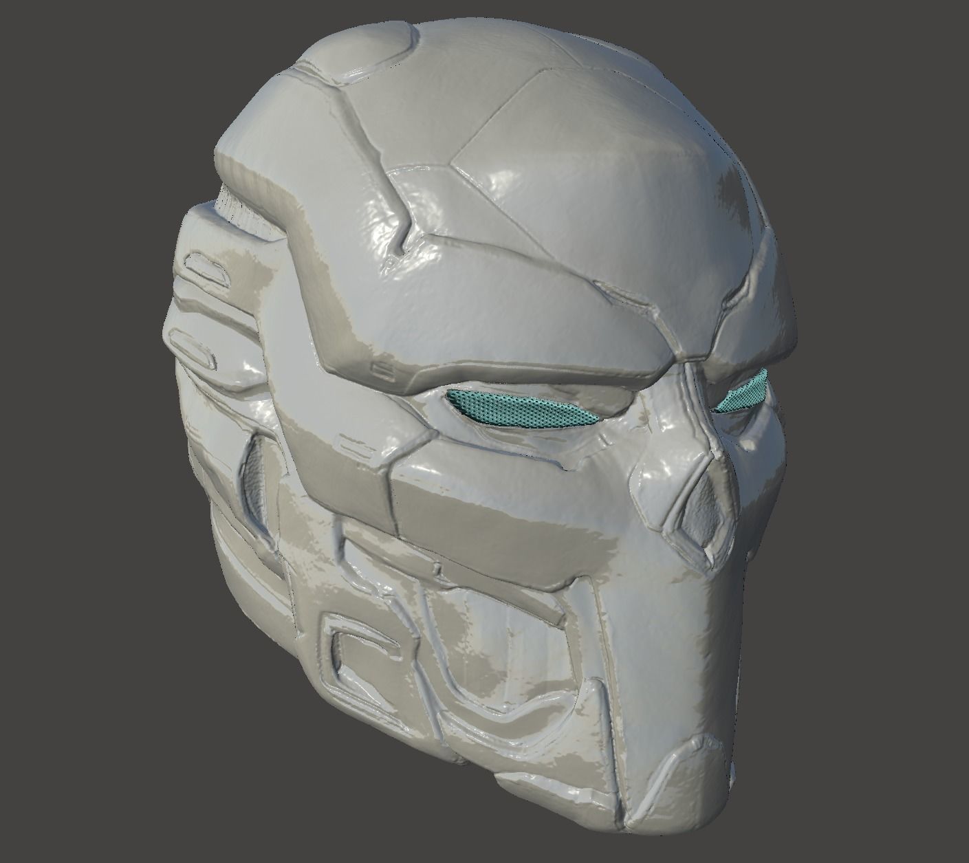DEAD SPACE LEVEL 6 HELMET - FUNCTIONAL COSPLAY MASK 3D print model_37