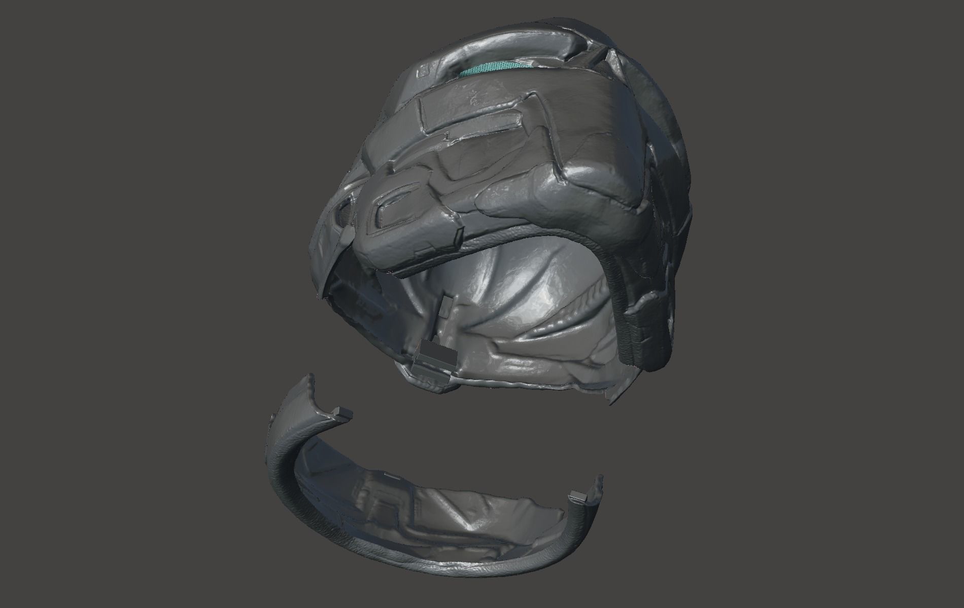 DEAD SPACE LEVEL 6 HELMET - FUNCTIONAL COSPLAY MASK 3D print model_22